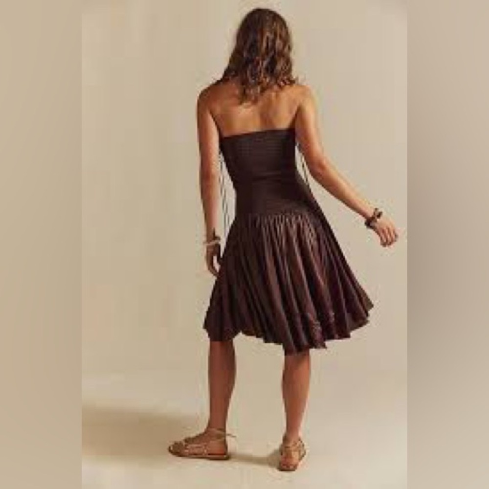 Free People Brown Fp One Maya Convertible Midi Skirt size large - Picture 3 of 16